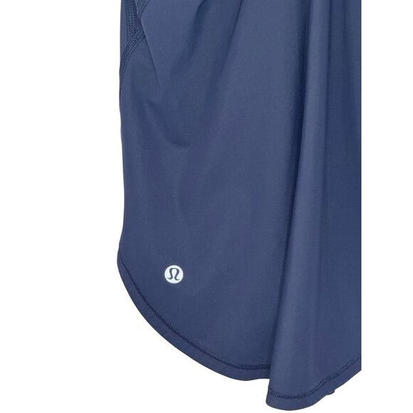 Lululemon navy blue racerback V-neck tank top size M - Picture 4 of 4